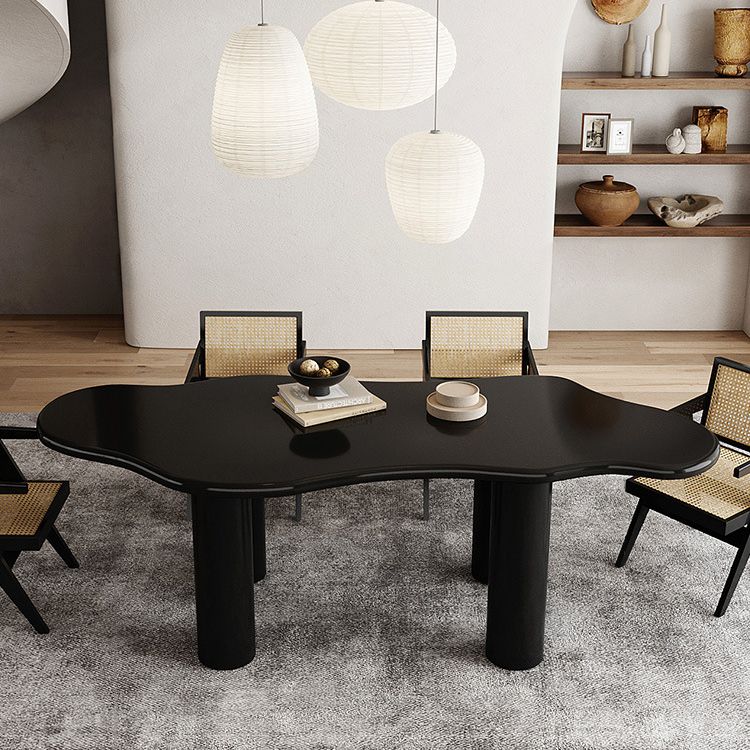 Modern Simple Wooden Meeting Desk Irregular Shape Desk for Dining Room and Office