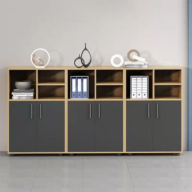 Contemporary Cabinet Wood with Storage and Pedestal File Cabinet