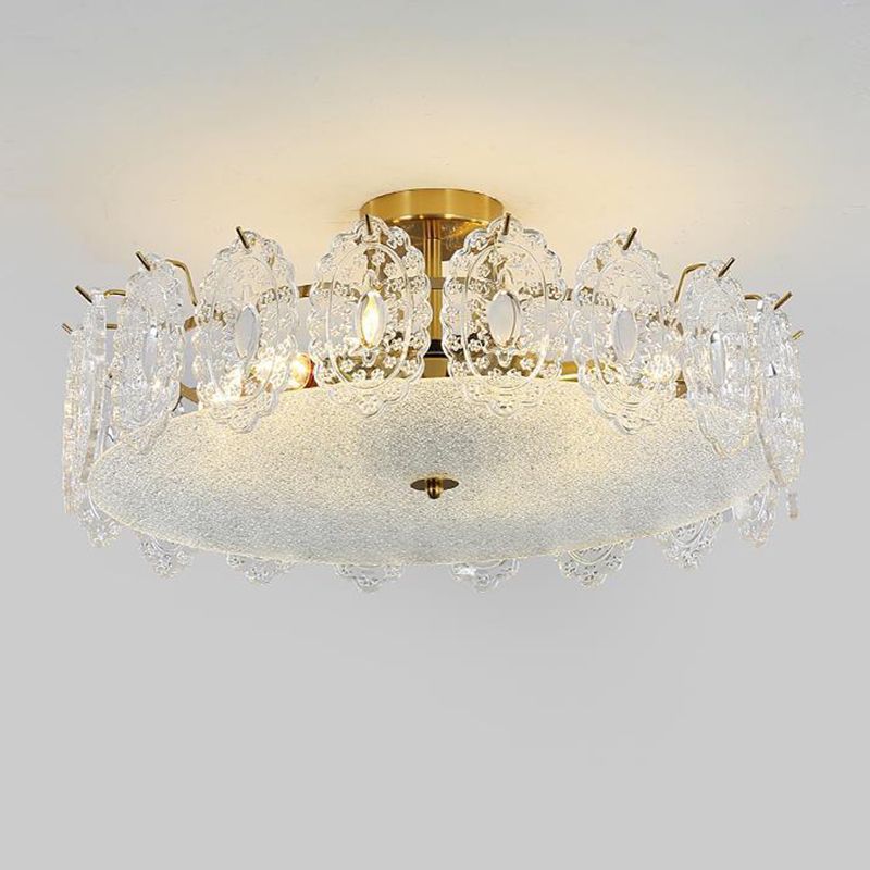 Nordic Ceiling Light Creative Glass Flush Mount Light Fixture for Sitting Room