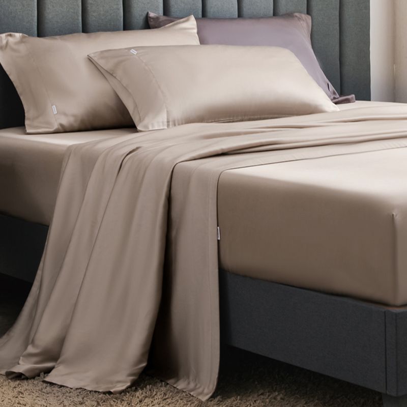 Elegant Sheets Solid Color Non-Pilling Cooling Bed Sheet Set