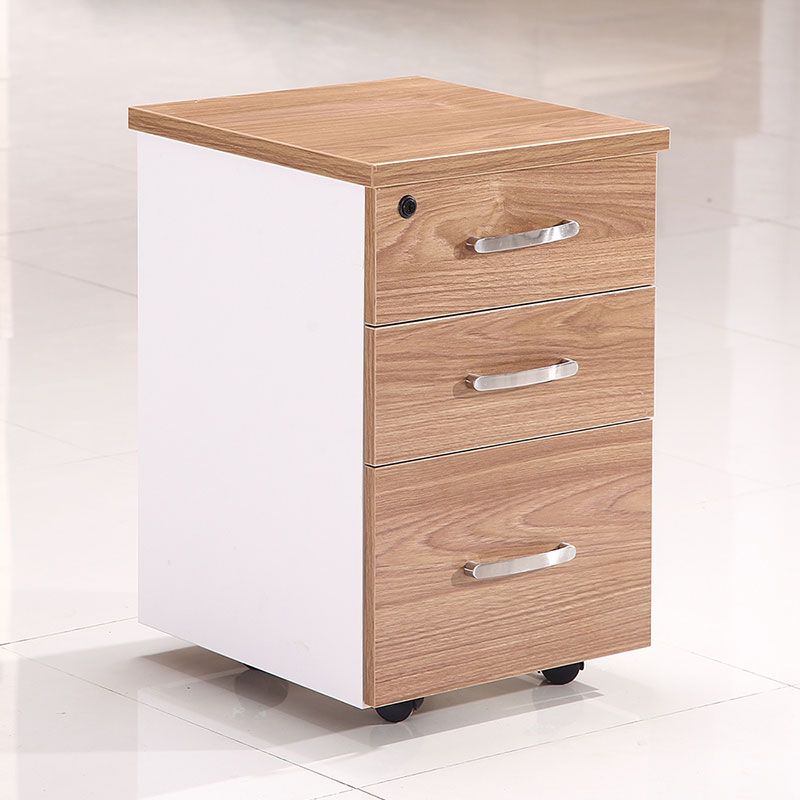 Modern Style Vertical Filing Cabinet Wood Filing Cabinet with Locking Storage