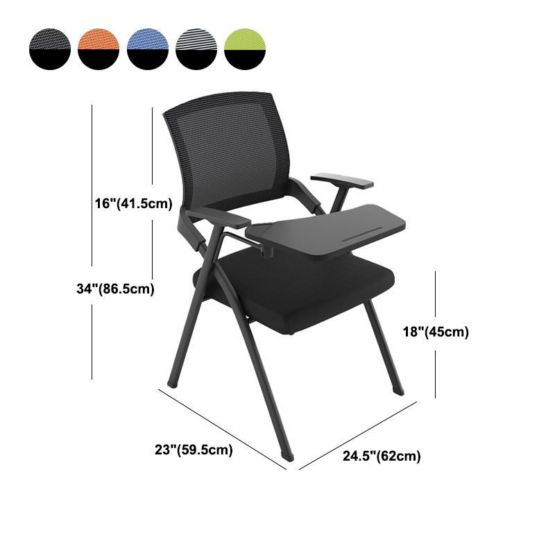 Mesh Mid Back Conference Chair Modern Home Office Fixed Arms Office Chair