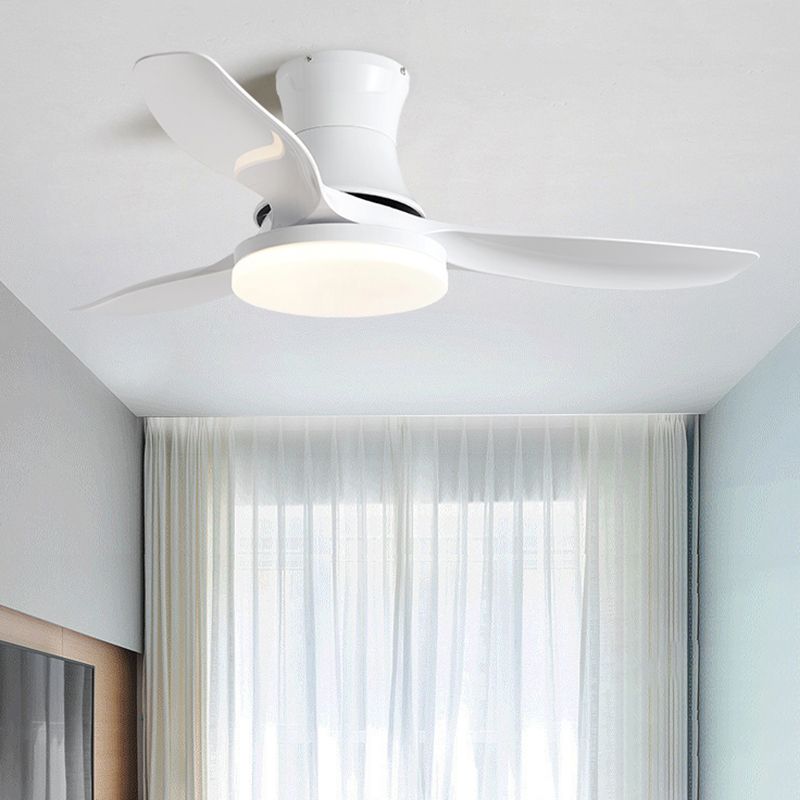 Modern 3-Blade Ceiling Fan Lighting with Acrylic for Dining Room