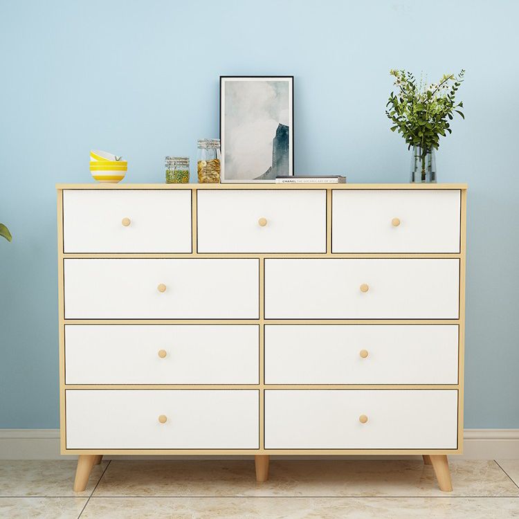 Modern Engineered Wood Sideboard Simple Buffet Table with Drawer for Living Room