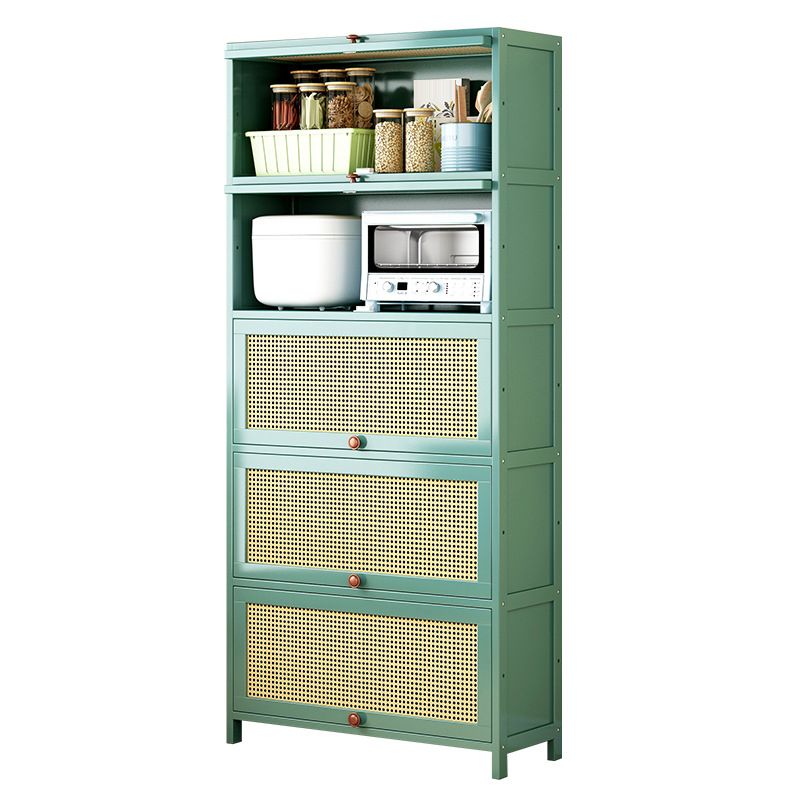 Green Bamboo Kitchen Server Glam Dining Server for Living Room