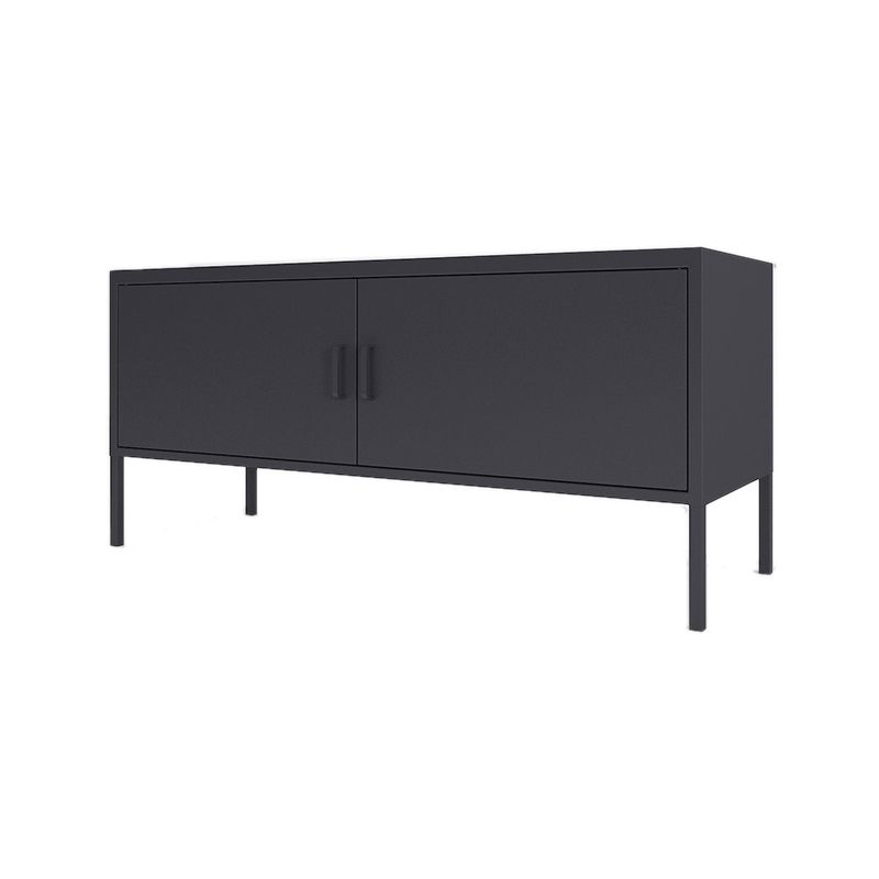 Modern Style Metal TV Stand Enclosed Storage TV Console,46.46"L x 15.74"W x 23.62"H