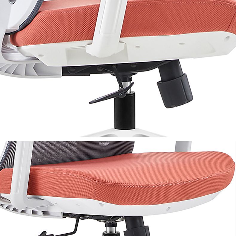 Modern Adjustable Arms Chair with Wheels Mesh-back Task Chair