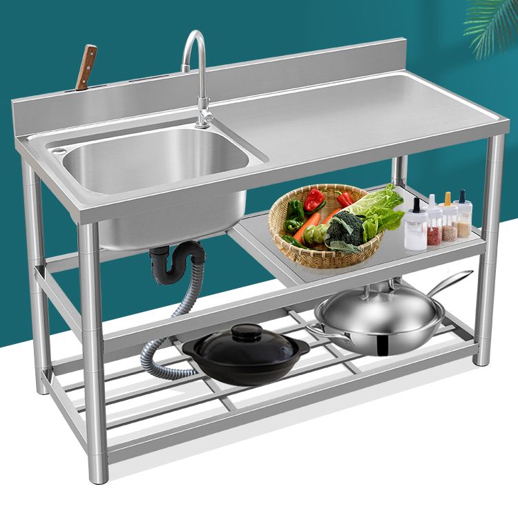 Modern Style Kitchen Sink All-in-one Stainless Steel Kitchen Sink with Drain Assembly