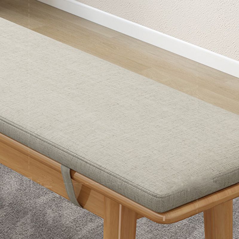 11.7-inch Width Mid-Century Modern Bench Rectangle Solid Color Seating Bench