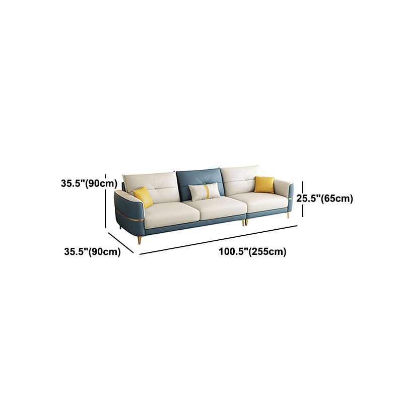 Square Arm Removable Cushions Modern With Cushions Metal Legs Sofa