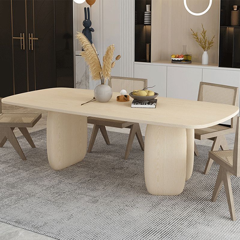 Contemporary Solid Wood Dining Table 3 Legs Dining Table for Home Use