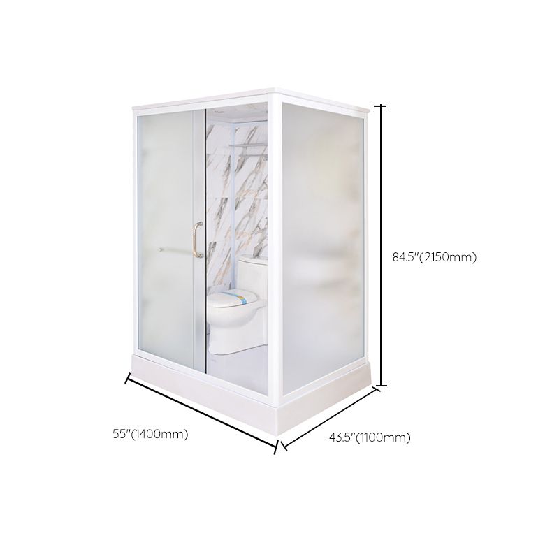 Framed Tempered Glass Shower Enclosure with Pedestal Full-Framed Shower Enclosure