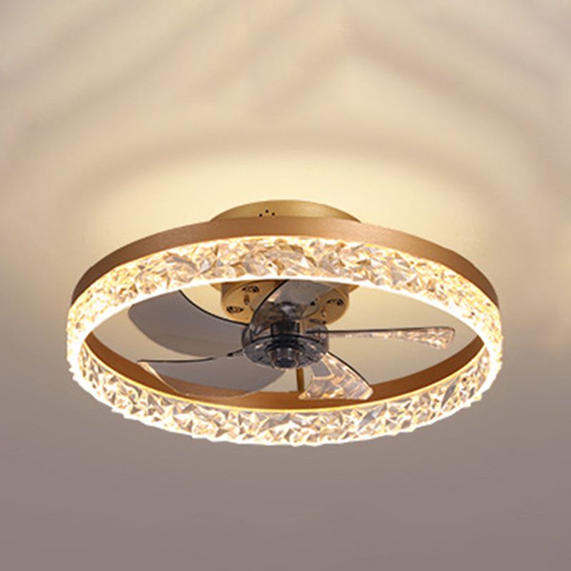 Éclairage de plafond LED circulaire Simplicité en acrylique chambre à coucher semi-flush lampe au plafond