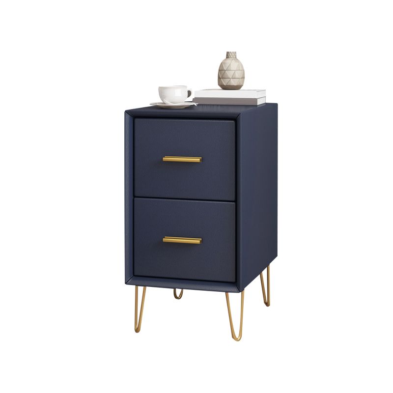 2 Drawers Contemporary Nightstand Legs Included Night Table ,19.3 Tall