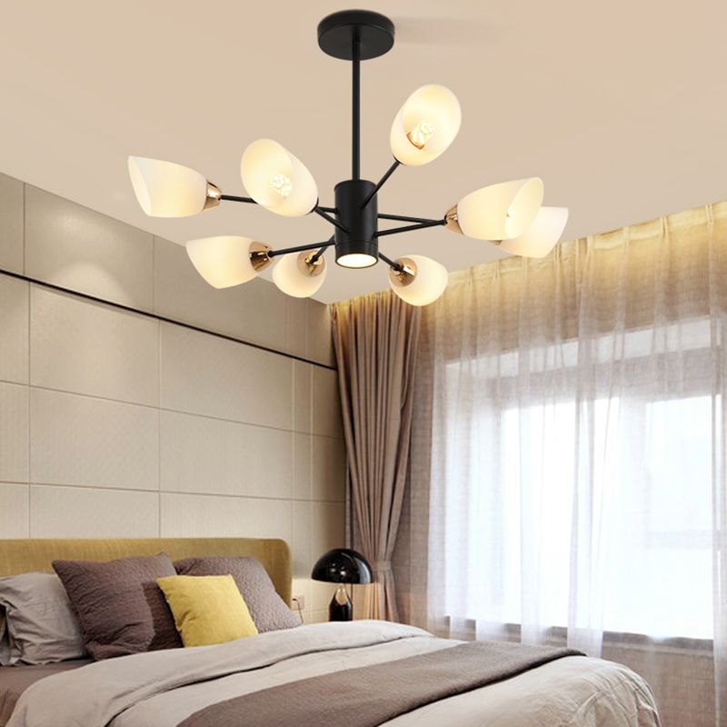 Contemporary Geometry Shade Pendant Chandeliers Glass Chandelier Lighting Fixtures