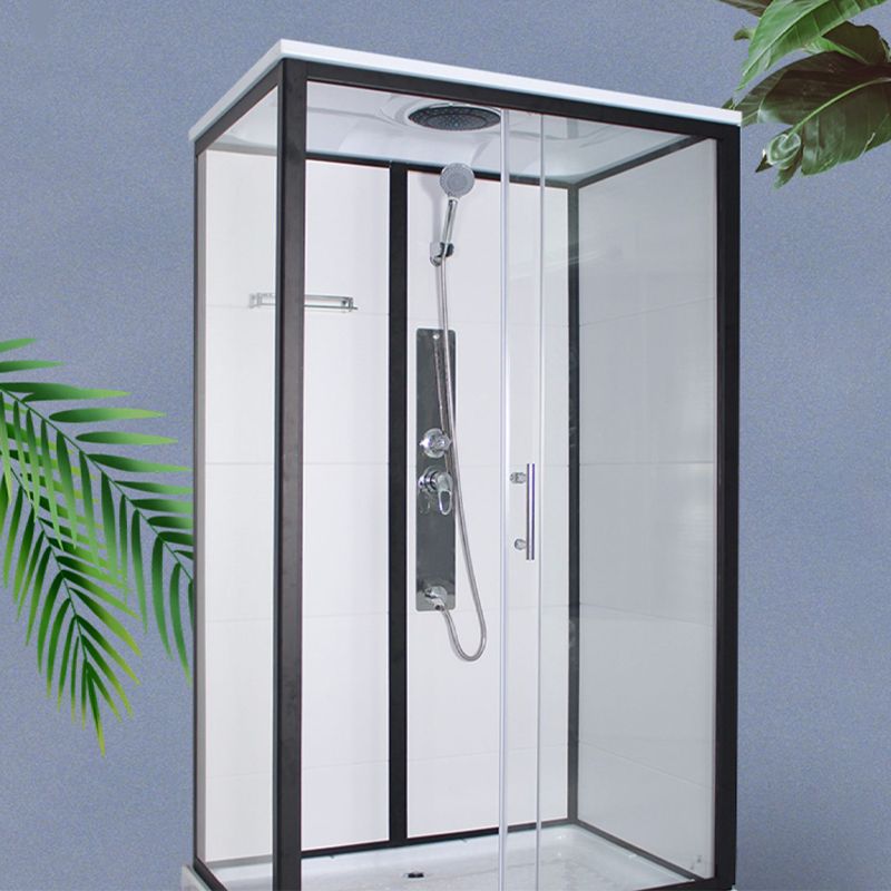 Rectangle Framed Shower Stall Corner Single Sliding Shower Stall