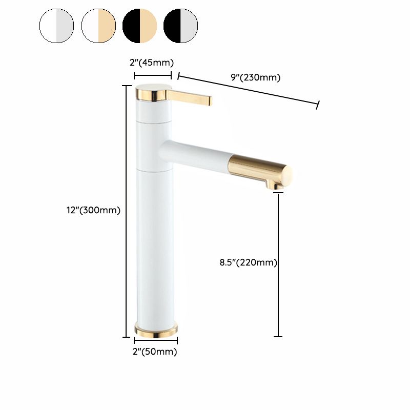 Glam Centerset Faucets Single Lever Handle Faucet for Bathroom