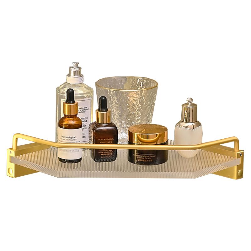 Metal and Acrylic Bathroom Accessory as Individual or as a Set in Gold