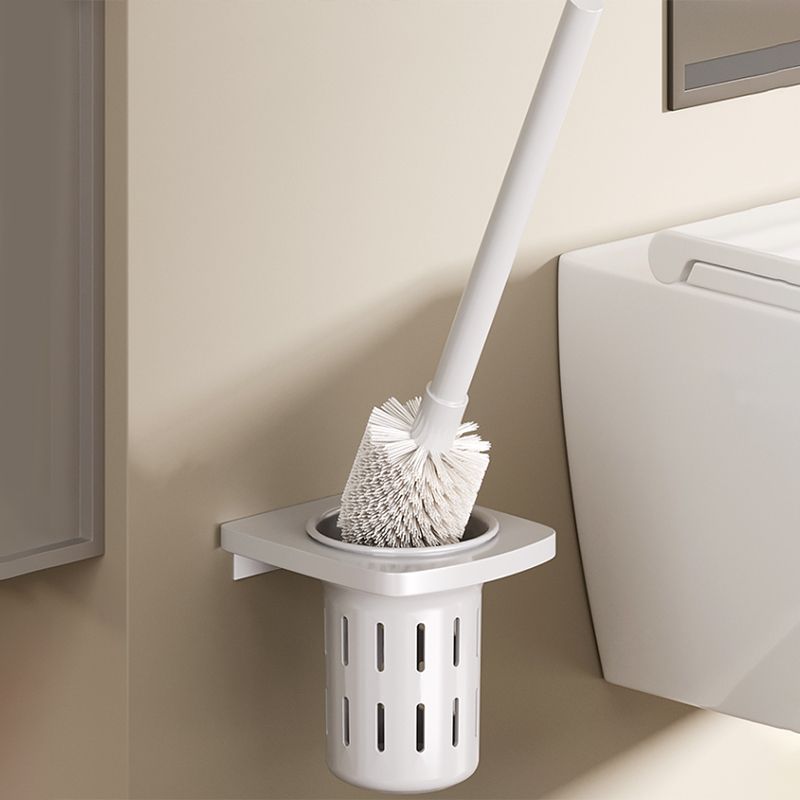 Contemporary Bathroom Hardware Set in White with Bath Shelf/Towel Bar/Paper Holder