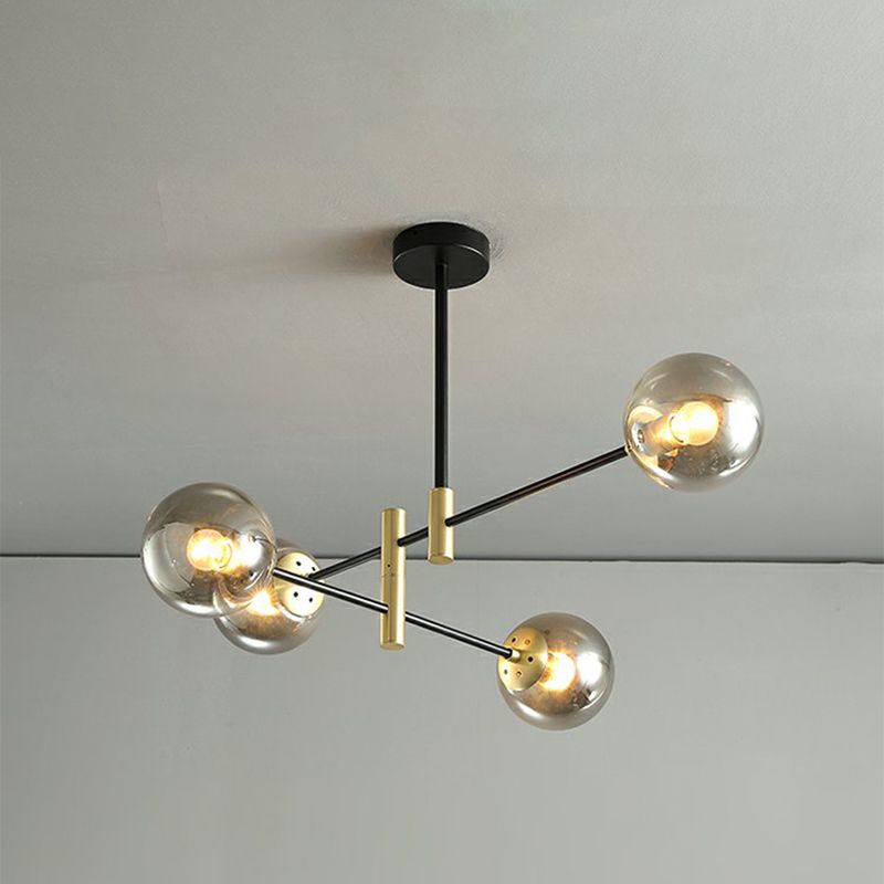 Contemporary Spherical Shape Pendant Chandeliers Glass Chandelier Lights