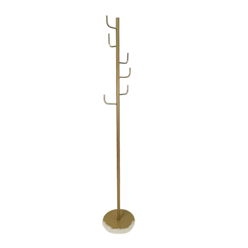 Modern Coat Rack Coat Hooks Metal Coat Hanger with Marble Bottom