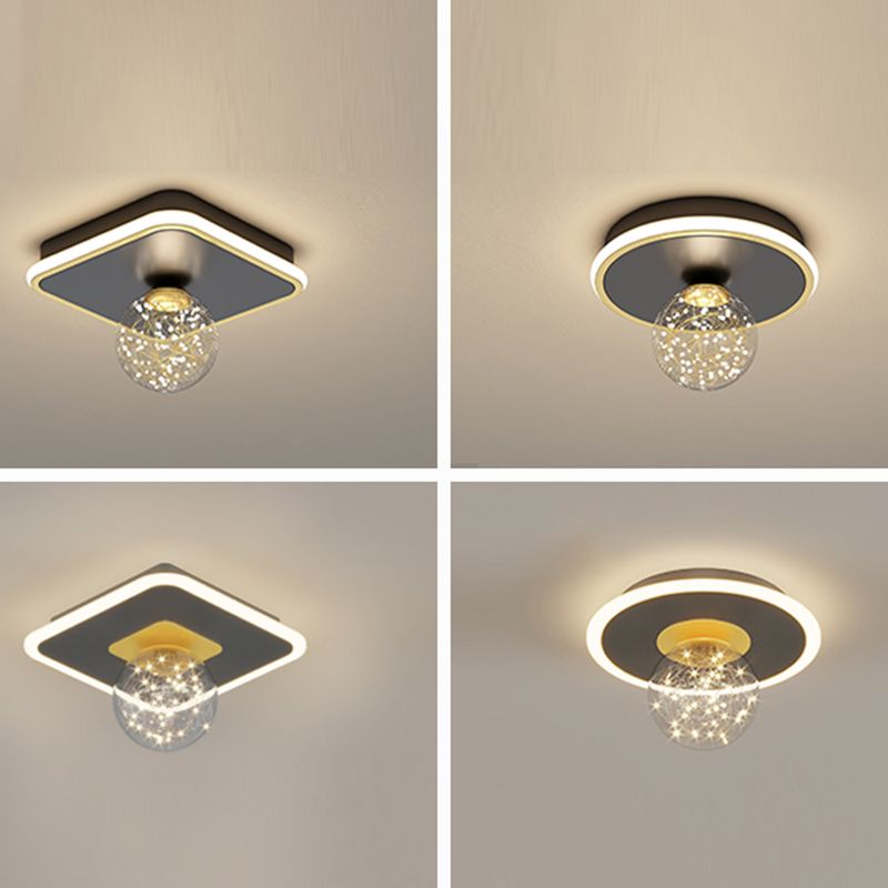 Ball Shaped Aisle Ceiling Mount Light Fixture Metal LED Nordic Ceiling Mounted Light