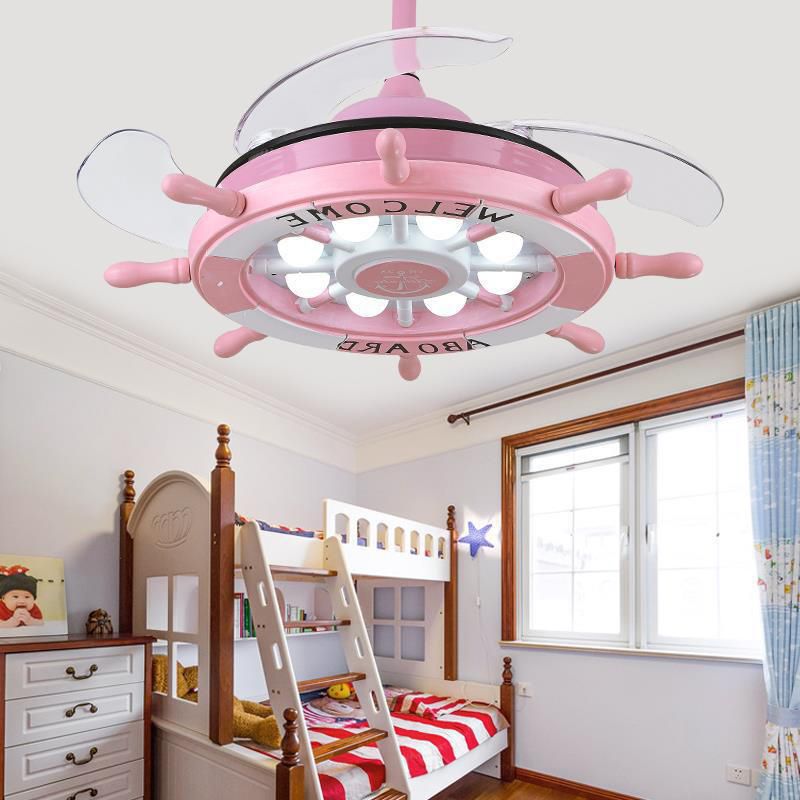 Éclairage de ventilateur de plafond moderne Style de style en métal pour enfants plafond Light