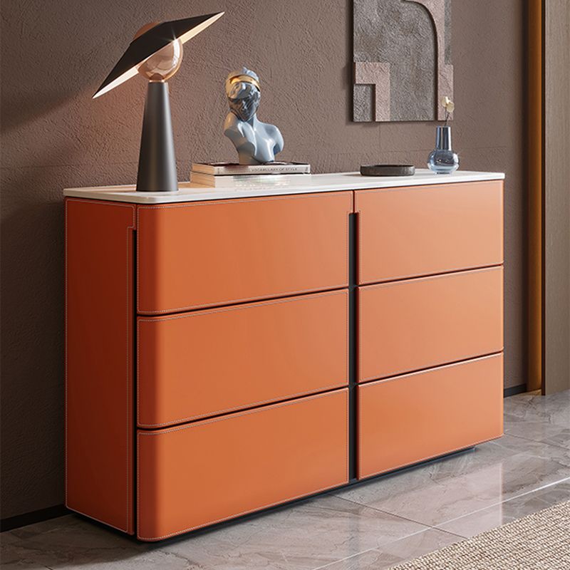 Contemporary Sideboard Stone Buffet Sideboard with Drawers for Living Room