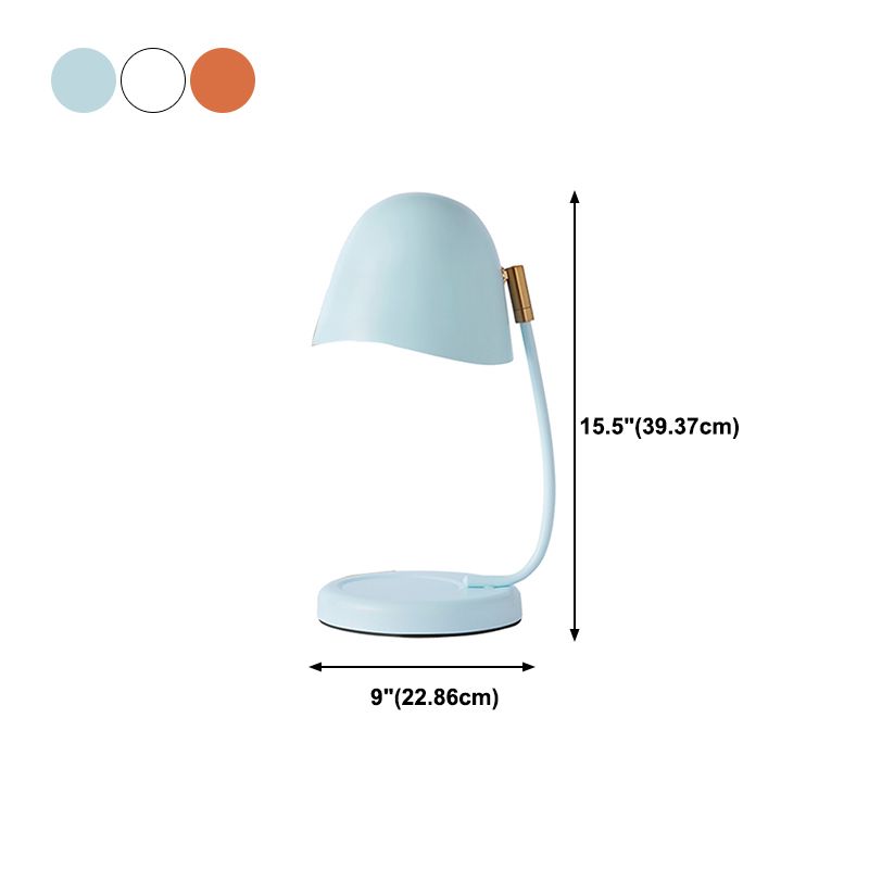 Lampada da tavolo in metallo nordico colorato lampada da scrivania a forma di uovo senza candele per camera da letto