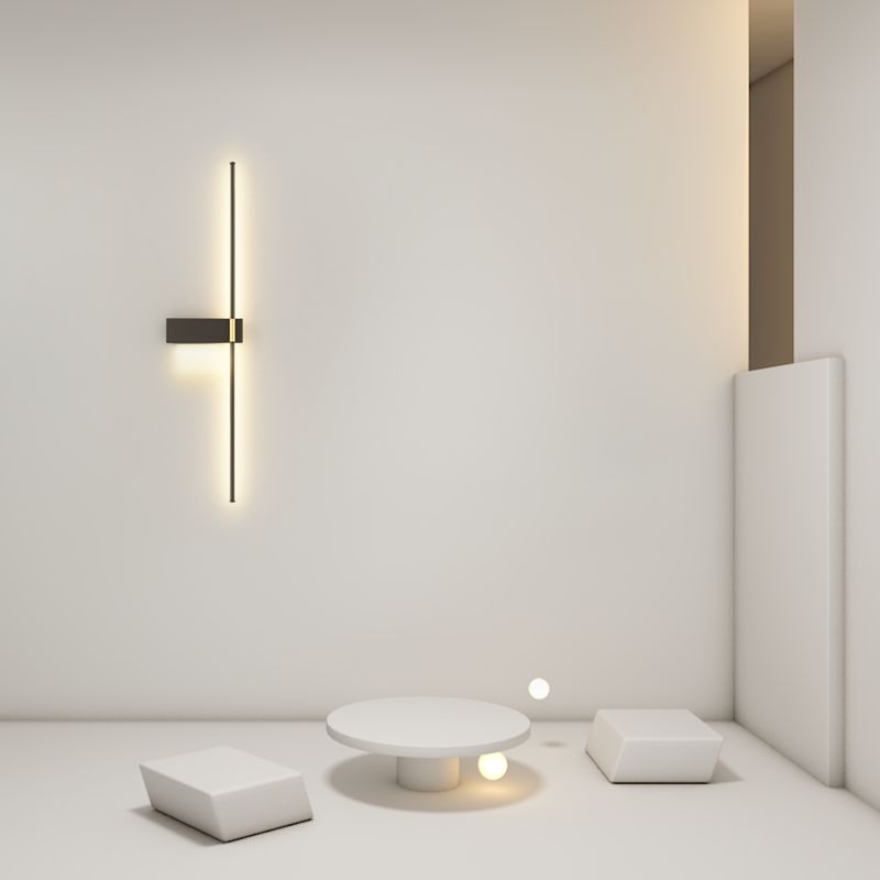 Simple Modern Style Vanity Lamp Line Vanity Wall Sconce for Bathroom