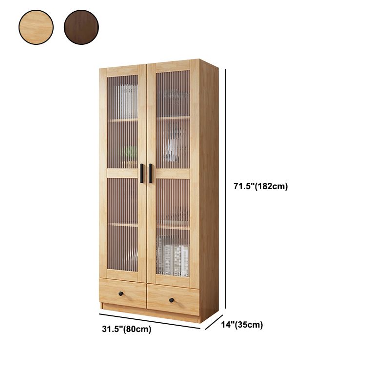 Modern File Cabinet Vertical Home or Office Wood Cabinet with Storage Shelves