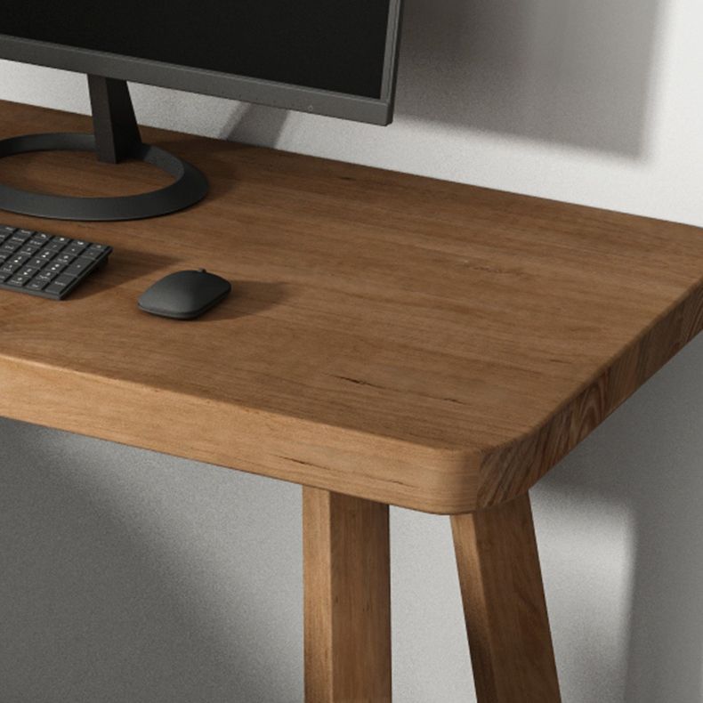 Contemporary Pine Writing Desk L-Shape Office Desk for Office