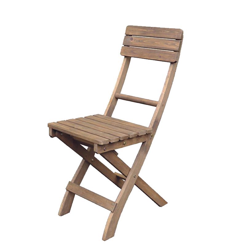 Contemporary Outdoor Chair Folding Solid Wood Patio Dining Chair