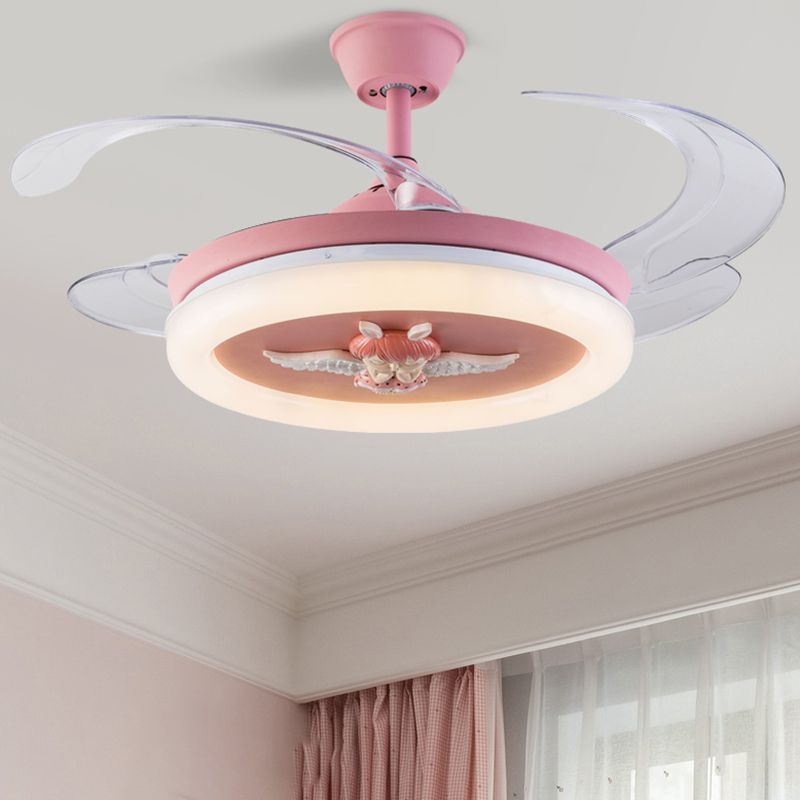 Éclairage de ventilateur de plafond en métal MODERNE 1 Plafond léger lampe à fans pour la chambre pour enfants