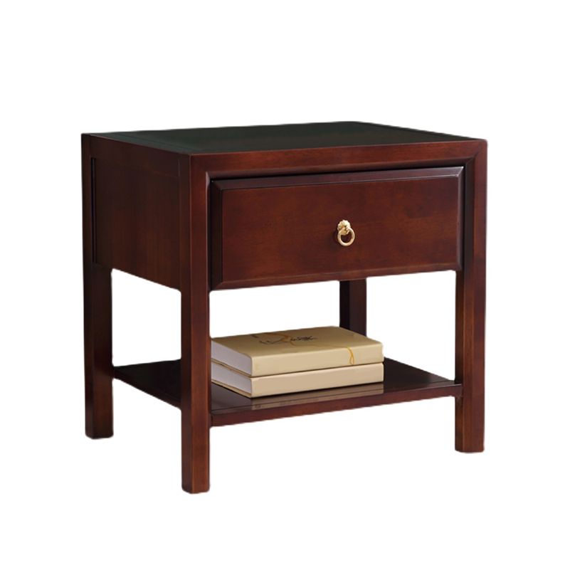 Traditional Nightstand Solid Wood Accent Table Nightstand with Drawer