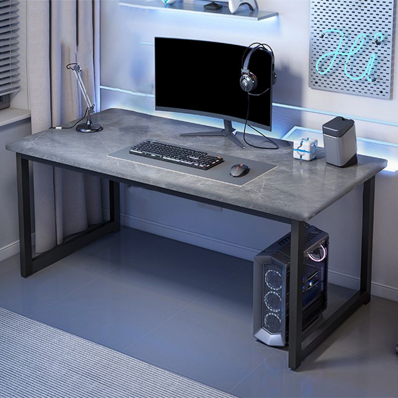 Rectangular Shape Modern Style Office Desk Stone Computer Desk with Legs for Home