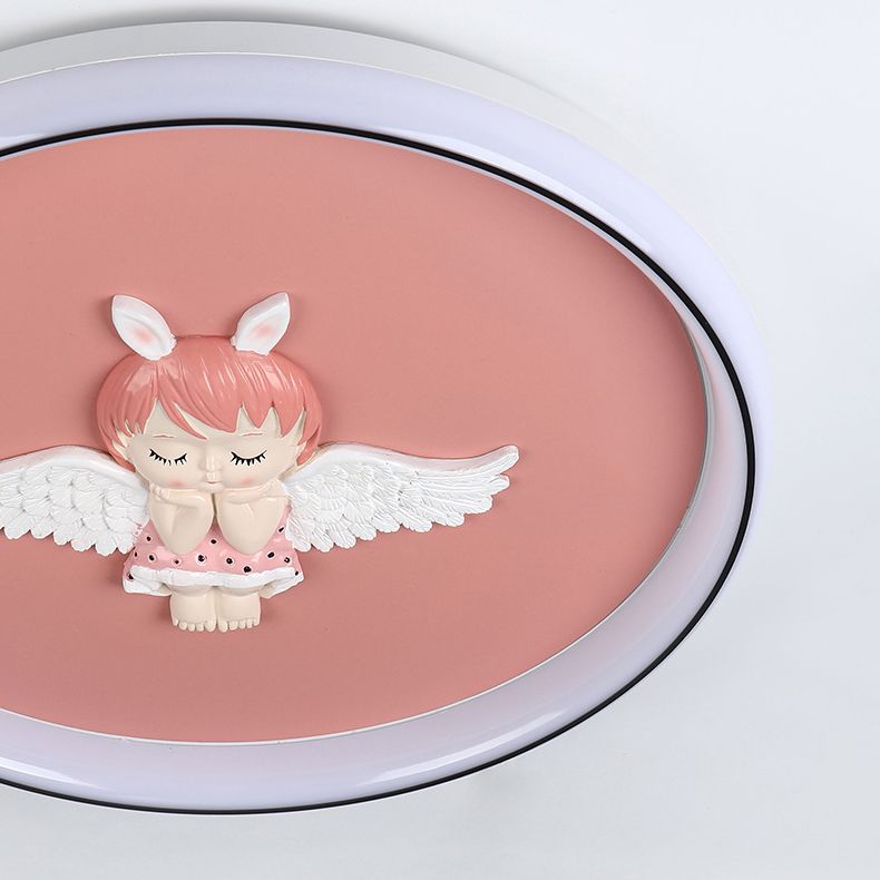 Nordic LED Ceiling Lamp Macaron Flush Mount Light Fixture for Kids' Room