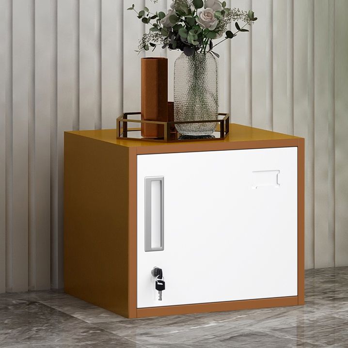 Lateral File Cabinet Creative Color Block Metal Locking File Cabinet