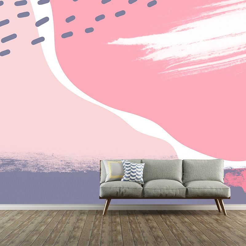 Modern Illustration Mural Wallpaper Abstract Art Environment Friendly Bedroom Wall Mural