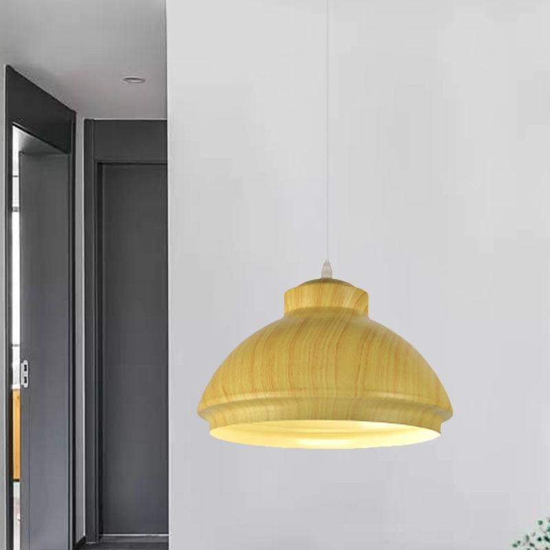 Koffie/groene kom tint hangende verlichting loftstijl aluminium 1 lamp eetkamer drop hanger