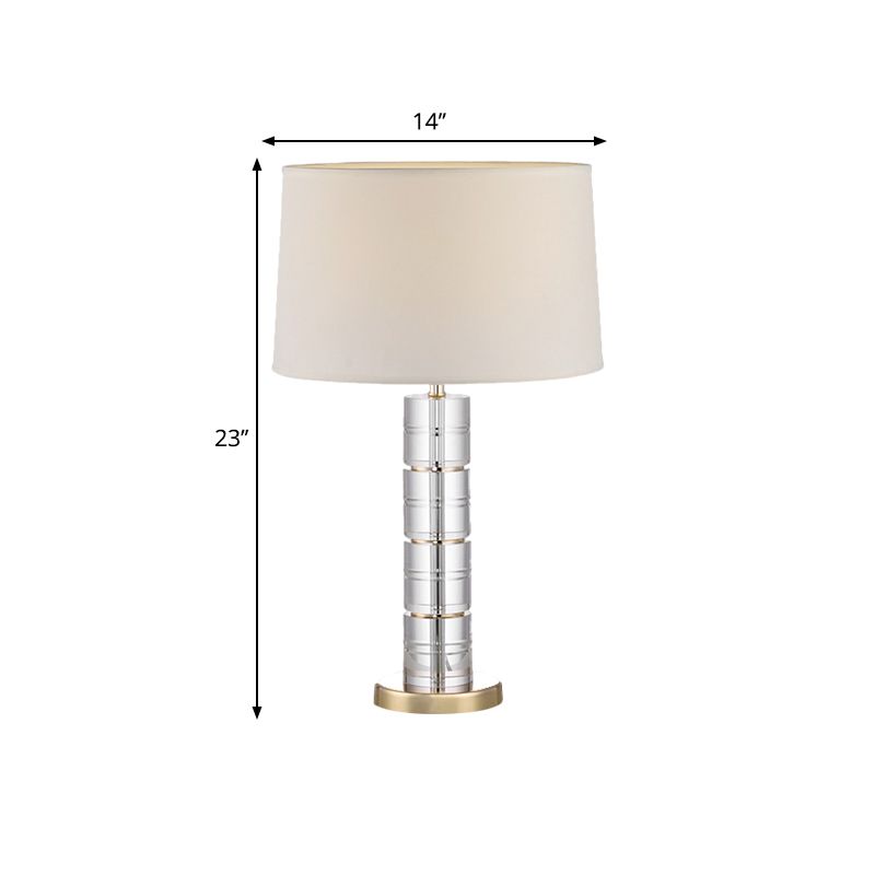 1 lampe de chevet de tissu de tête