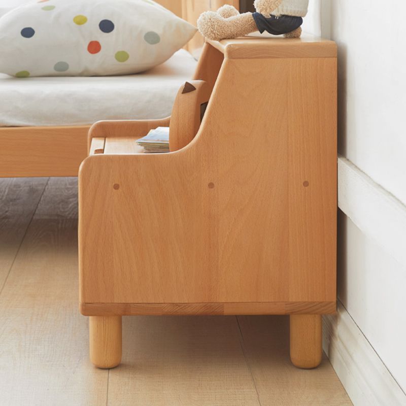 Modern Drawers Included No Theme Solid Wood Kids Bedside Table