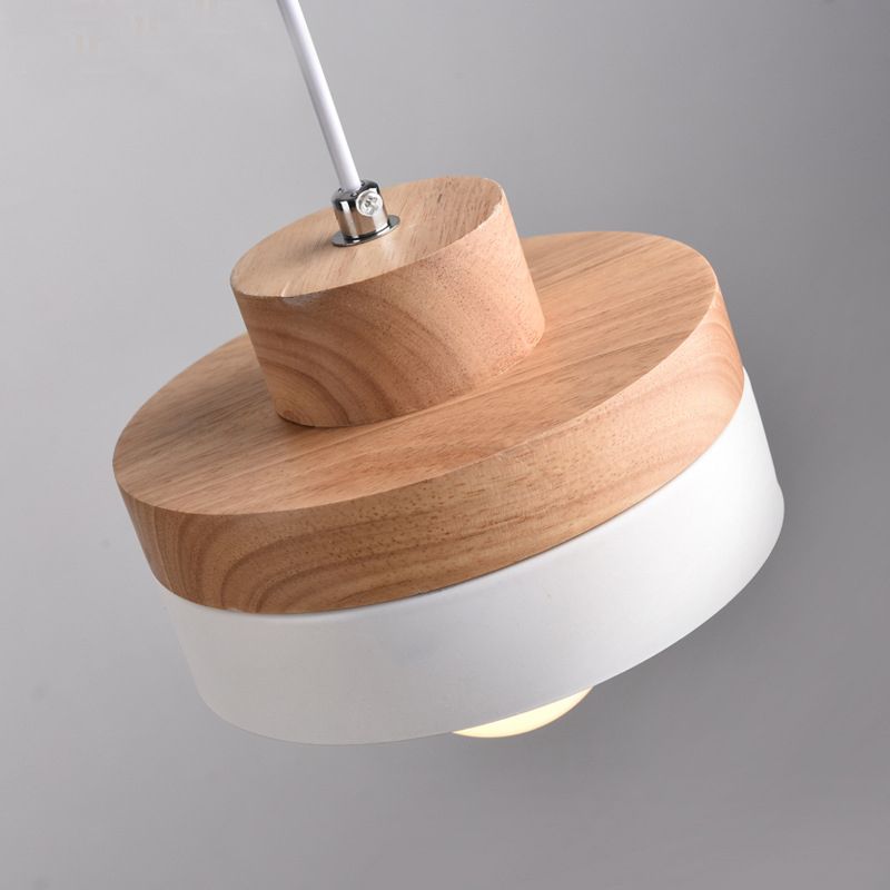 Lampada sospesa in legno Lampada a sospensione contemporanea Luce per sala da pranzo