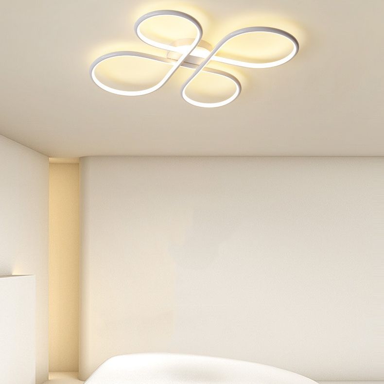 Contemporary Flush Mount Lighting LED White Ceiling Light for Room Foyer