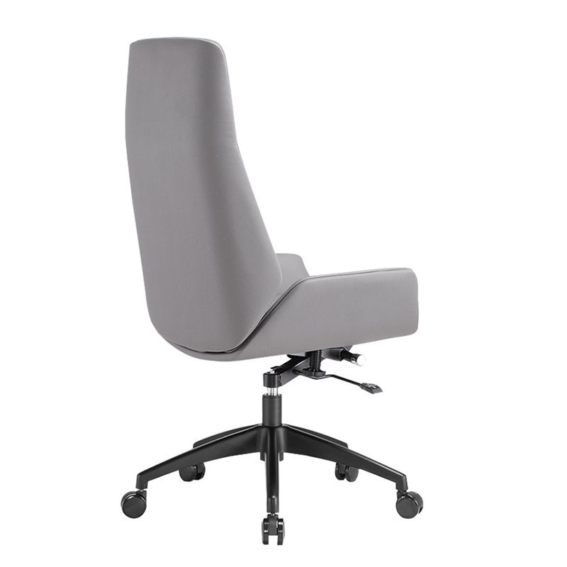 Contemporary Chair Adjustable Seat Height Pillow Included Gray Office Chair