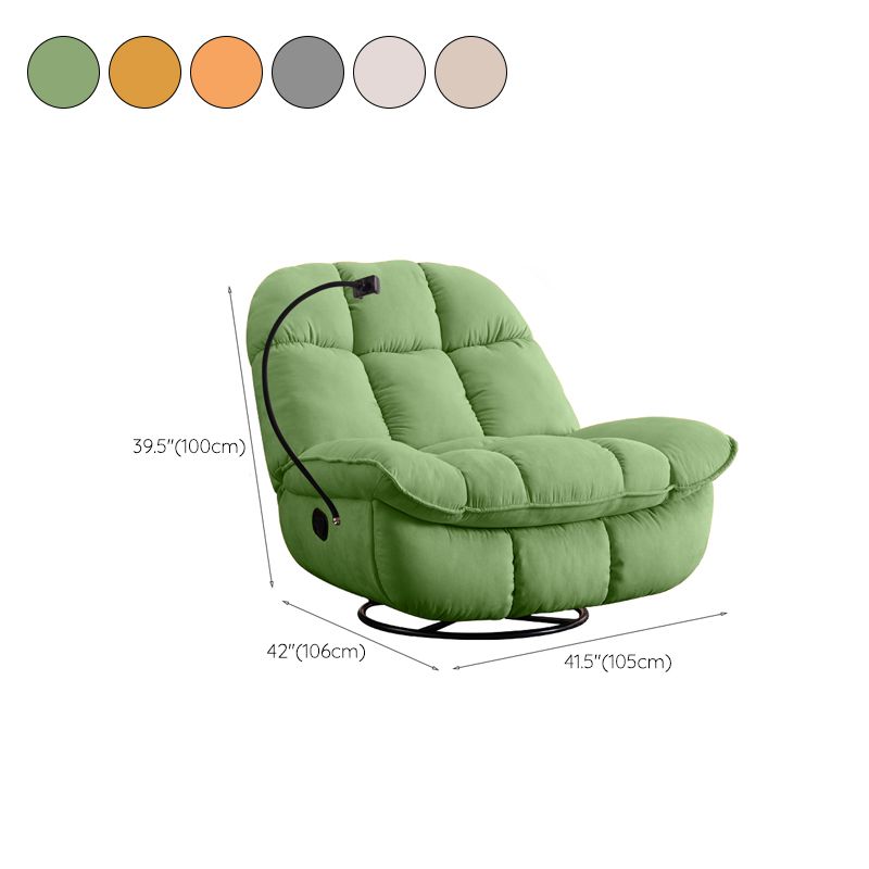 Metal Recliner Chair Recliner Swivel Rocker Recliner Chair Solid Color