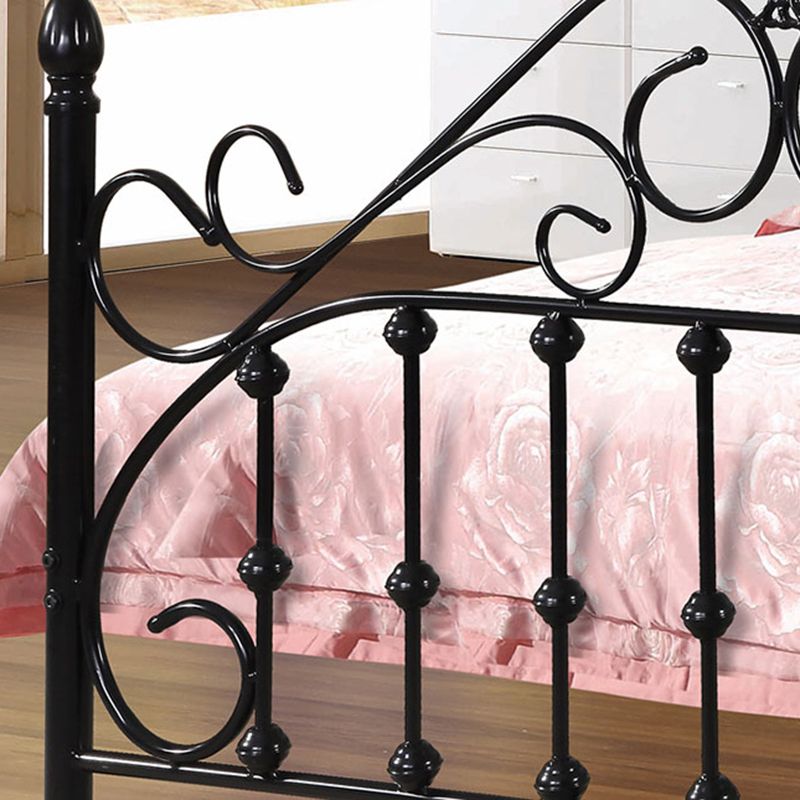 Contemporary Kids Bed Headboard Metal No Theme Standard Bed with Footboard