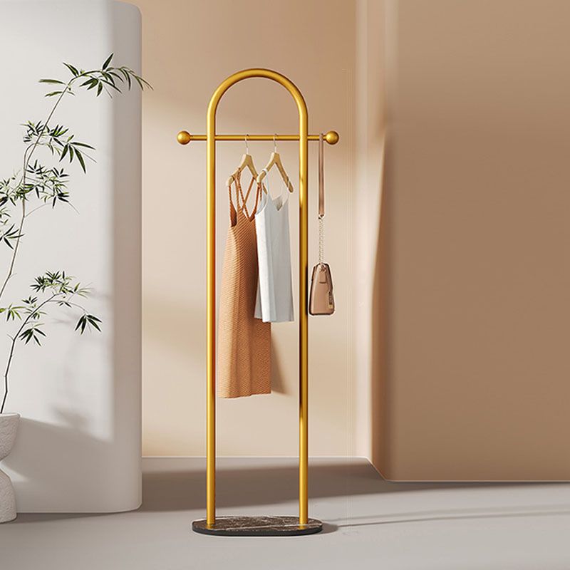 Luxurious Coat Hanger Free Standing Metal Storage Basket Coat Rack for Living Room