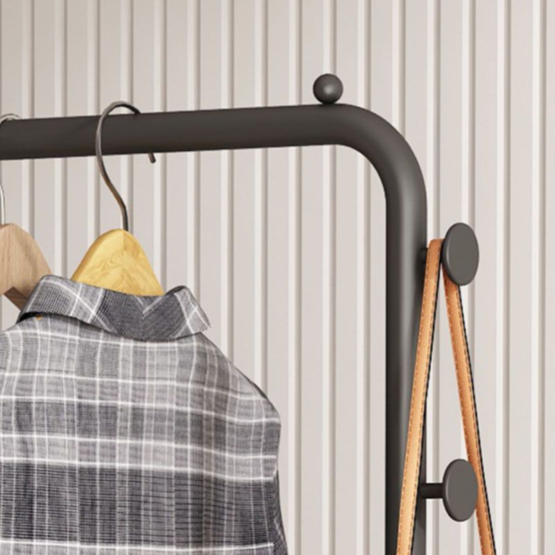 Contemporary Metal Coat Rack 3 Coat Hooks Standing Coat Rack