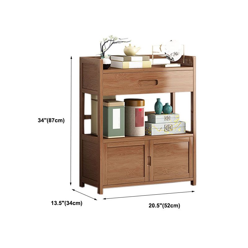 Contemporary Side Board Engineered Wood with Door Sideboard for Dining Room